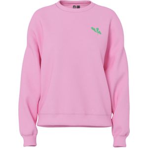 PIECES Sweatshirt 'PCFAST'  lichtgeel / groen / oranje / lichtroze