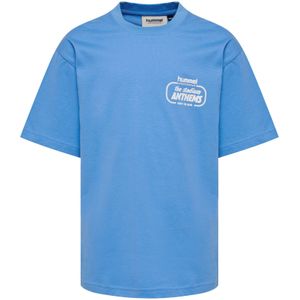 Hummel Shirt  azuur / wit