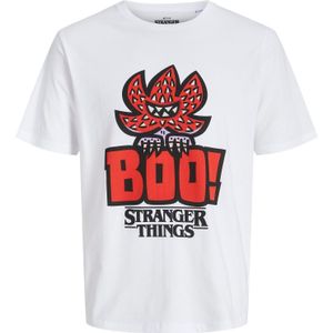 JACK & JONES Shirt 'JORStranger'  rood / zwart / wit