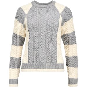 OBJECT Trui  crème / grijs