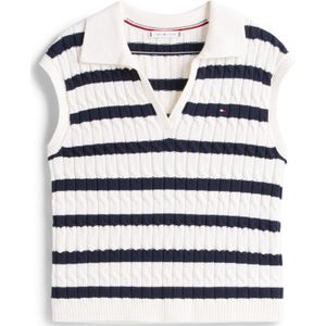 TOMMY HILFIGER Trui  nachtblauw / wit