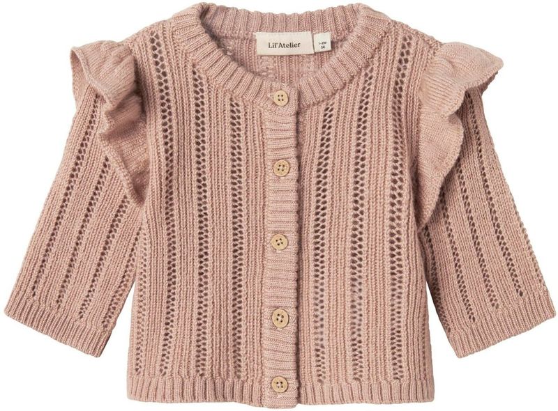 Gebreide Cardigan - Lange Mouwen - Ronde Hals - Regular Fit