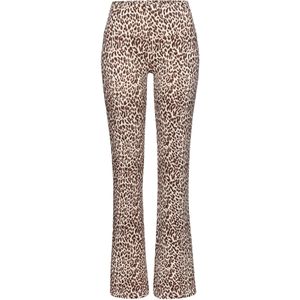 Beige Leo - Leggings - All-over Print - Elastische Band