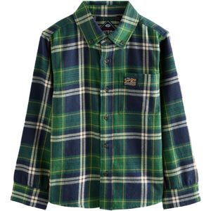 Superdry Overhemd  navy / geel / groen / wit