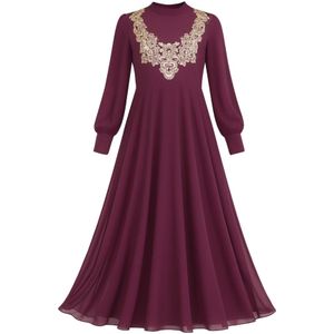 MODAMIHRAM Avondjurk  wijnrood