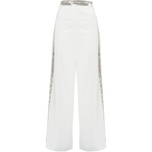 Influencer Broek  goud / wit