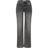 Street One Dames Wide Legs Jeans in Grijs, in size: 25