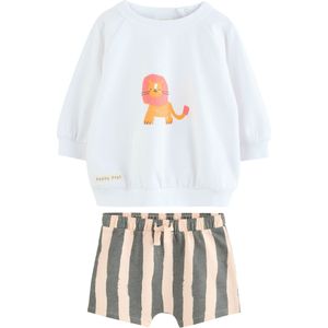 Next Set  beige / donkergroen / oranje / wit