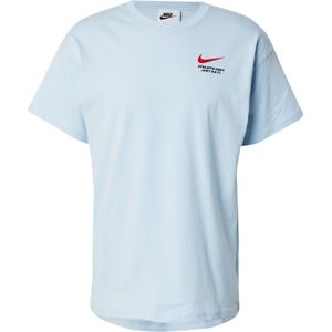 Nike Sportswear Shirt  lichtblauw / rood / zwart
