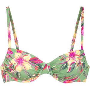 Look - Gedessineerd Beugelbikini - Salie/Pink - Handwas
