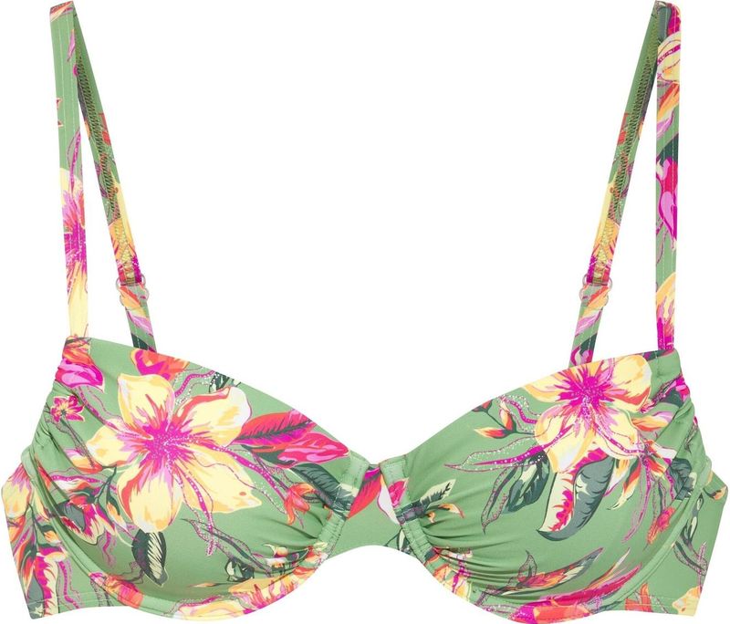 Look - Gedessineerd Beugelbikini - Salie/Pink - Handwas