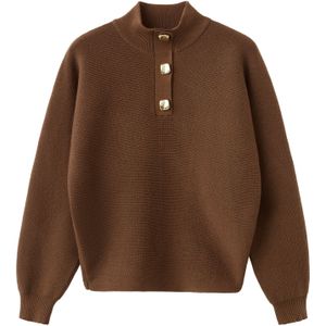 MANGO Trui 'Uptown'  bruin