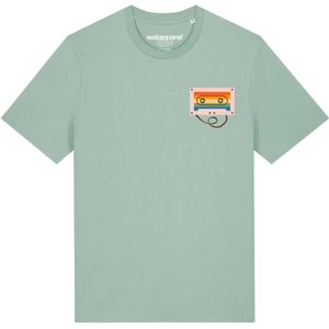 Watapparel Shirt 'Rainbow Cassette'  pastelgroen / gemengde kleuren