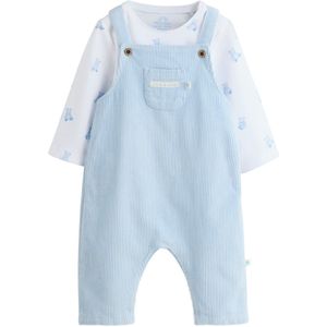 Next Set  lichtblauw / wit