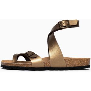 Bayton Teenslipper 'Swan'  lichtbruin