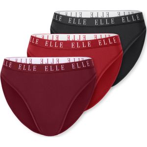 ELLE Slip ' Logo '  rood / bordeaux / zwart
