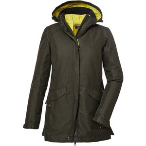 KILLTEC Outdoorjas  geel / olijfgroen