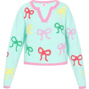 MYMO Trui  aqua / geel / rosa / rood