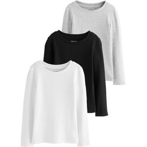 Next Shirt  grijs / zwart / wit