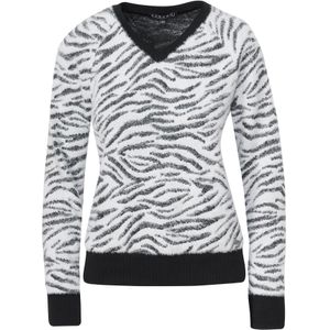 KOROSHI Trui  zwart / offwhite