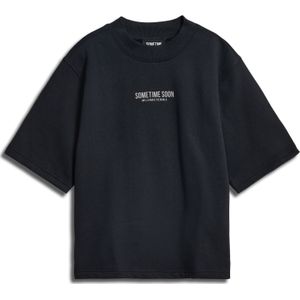 SOMETIME SOON Sweatshirt  zwart / wit
