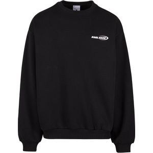 Karl Kani Sweatshirt 'Woven Signature Resist Love Crew'  rood / zwart / wit