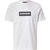 Napapijri - Box Logo - T-shirt - Katoen - Korte Mouwen