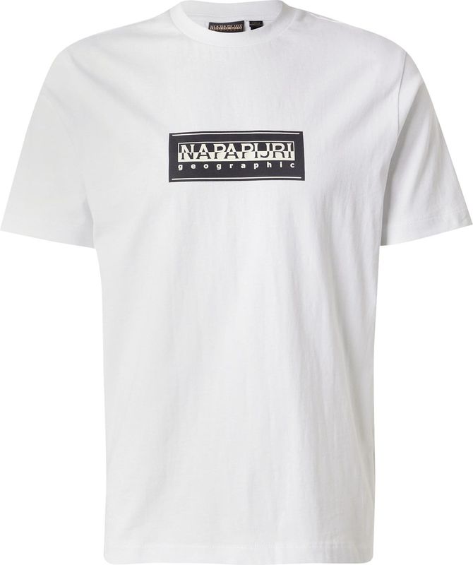 Napapijri - Box Logo - T-shirt - Katoen - Korte Mouwen
