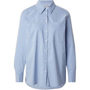 MORE & MORE Blouse  blauw / wit