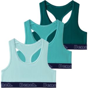 Bralette - Lichtturquoise/Donkerturquoise/Groen - Jersey - Aansluitend