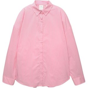 Pull&Bear Blouse  lichtroze / wit