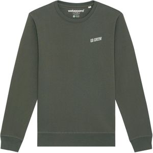 Watapparel Sweatshirt  olijfgroen / wit