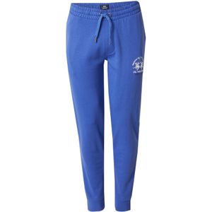 La Martina Broek  blauw / wit