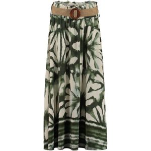 Hailys Rok 'Si44na'  groen / donkergroen / offwhite