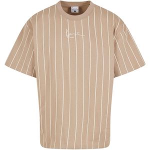 Karl Kani Shirt  donkerbeige / wit