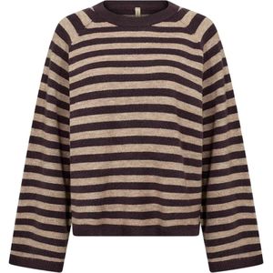 Soyaconcept Trui ' SC-ORLEAN '  cappuccino / donkerbruin
