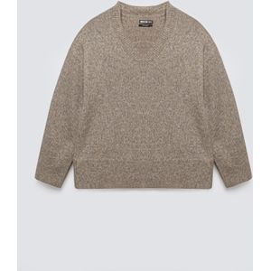 BIG STAR Trui ' VIOLINA '  bruin gemêleerd
