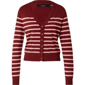 VERO MODA Gebreid vest 'VMDORY'  rosa / wijnrood