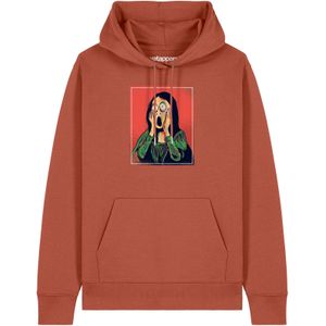 Watapparel Sweatshirt 'Mona Lisa Scream'  lichtbruin / gemengde kleuren