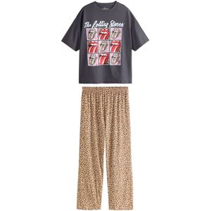 Next Pyjama 'Rolling Stones'  beige / bruin / grijs / wit
