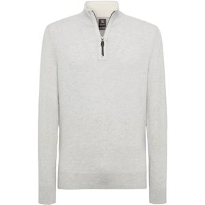 Boggi Milano - Cashmere Half-Zip - Truien - Grijs - 100% Kasjmier