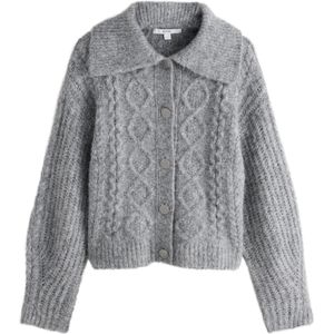 Next Gebreid vest  stone grey