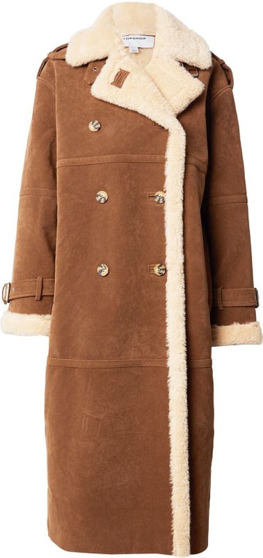 TOPSHOP Tussenmantel 'MELANIE'  bruin