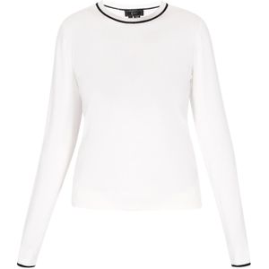 faina Trui  zwart / offwhite