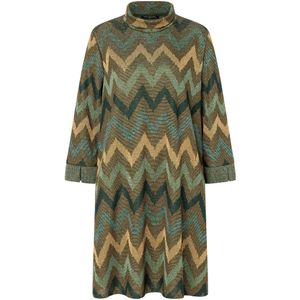 Ana Alcazar Jurk 'Avera'  bruin / groen