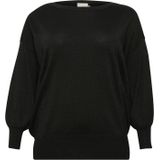 Kaffe - Curve Regitta - Gebreide Trui - Met Glitter - Boothals - Pofmouwen