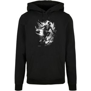 F4NT4STIC Sweatshirt 'Basketball Splash Sport'  zwart / wit