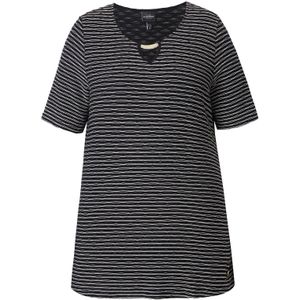 Ulla Popken Shirt  zwart / wit