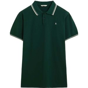 Scalpers Shirt 'Sportif'  donkergroen / wit