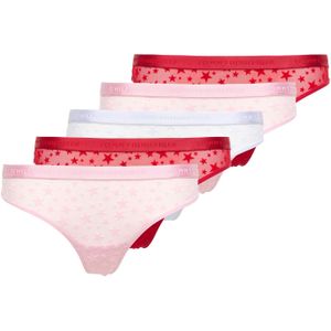 Tommy Hilfiger Underwear String  lichtblauw / rosa / donkerrood
